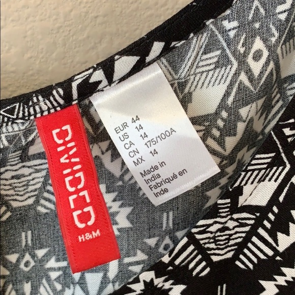 H&M sundress. Black and tan - Picture 3 of 3